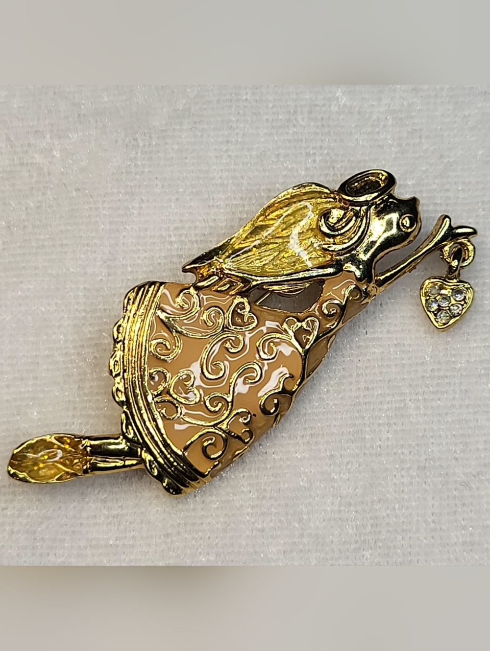 Vintage AAI Gold-toned Angel Brooch / Pin